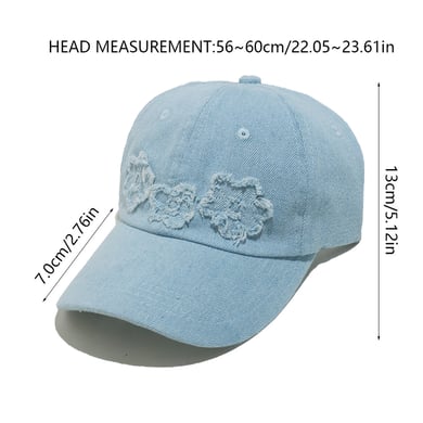 Cappello da donna in cotone con fiori, serie casual, 1 pezzo h5 Immagine2