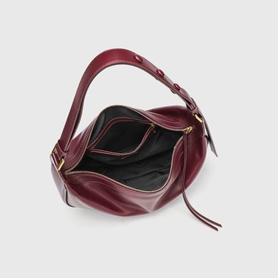 Sac à bandoulière classique en PU de couleur unie pour femme, 1 pièce h5 Image5
