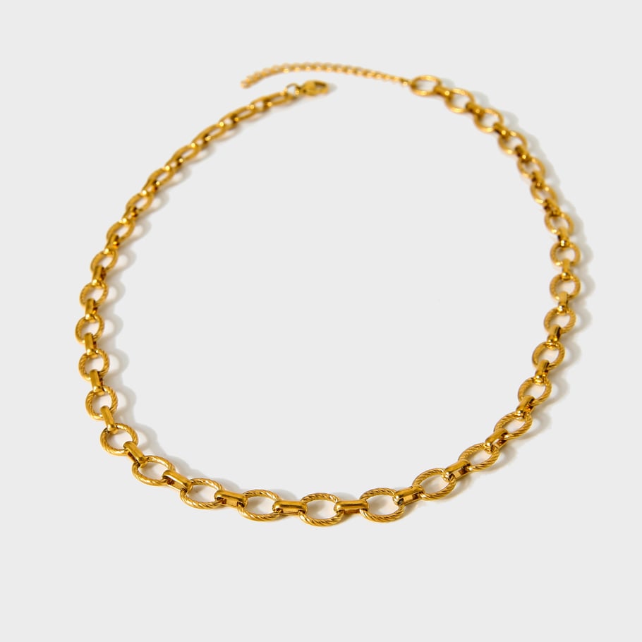 1 Piece Simple Daily Chain Stainless Steel  Women's Chain Necklaces Picture4