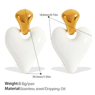 EH504WEG white epoxy earrings Picture2
