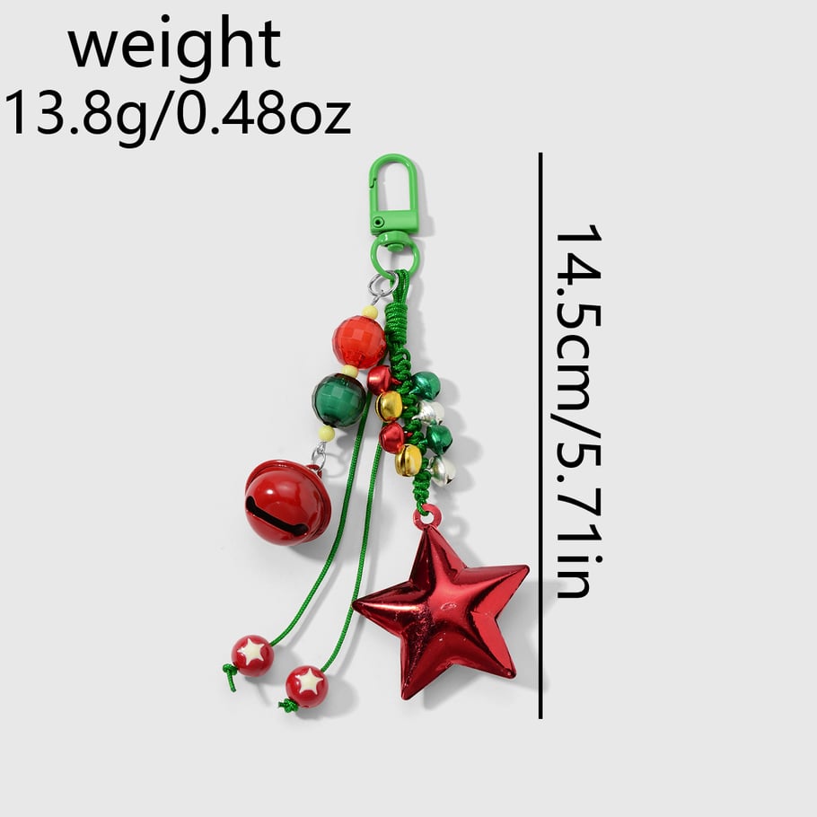 1 Piece Cute Heart Bow Knot Christmas Bag Charm Picture12