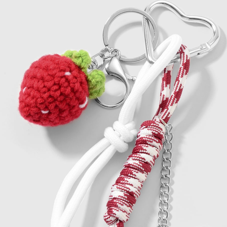 1 Piece Strawberry Bag Charm Picture6