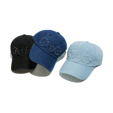 Cappello da donna in cotone con fiori, serie casual, 1 pezzo h5 Immagine3