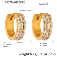 F507-Goldene Zirkon Ohrringe-L Bild3
