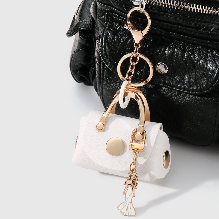1 Piece Solid Color Mini Bag Charm Picture4