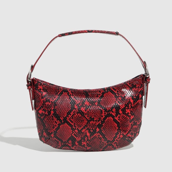 1 pieza de bolso de mano de PU con estampado de leopardo clásico de serie lujosa para mujer