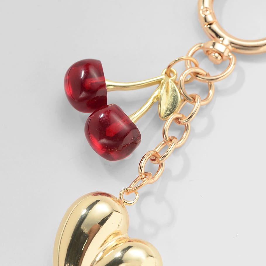 1 Piece Heart Alloy Bag Charm Picture6