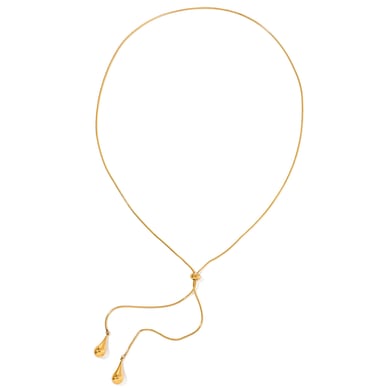 1 pezzo di splendida collana lunga da donna in acciaio inossidabile con goccia giornaliera h5 