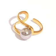 Gold color/One Size/Ring style 3 Picture3