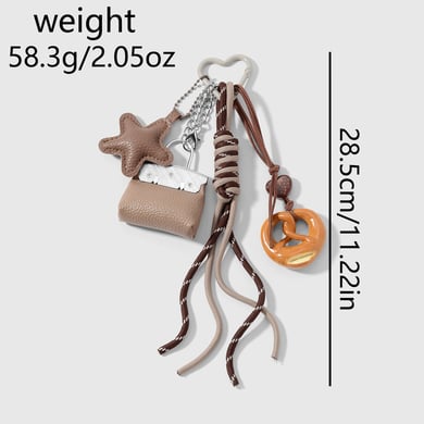 1 Piece Leather Star Chocolate Bag Charm h5 Picture2