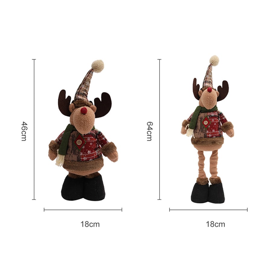 1 Piece Christmas Stretchable Plush Toy Decorative Item Picture2