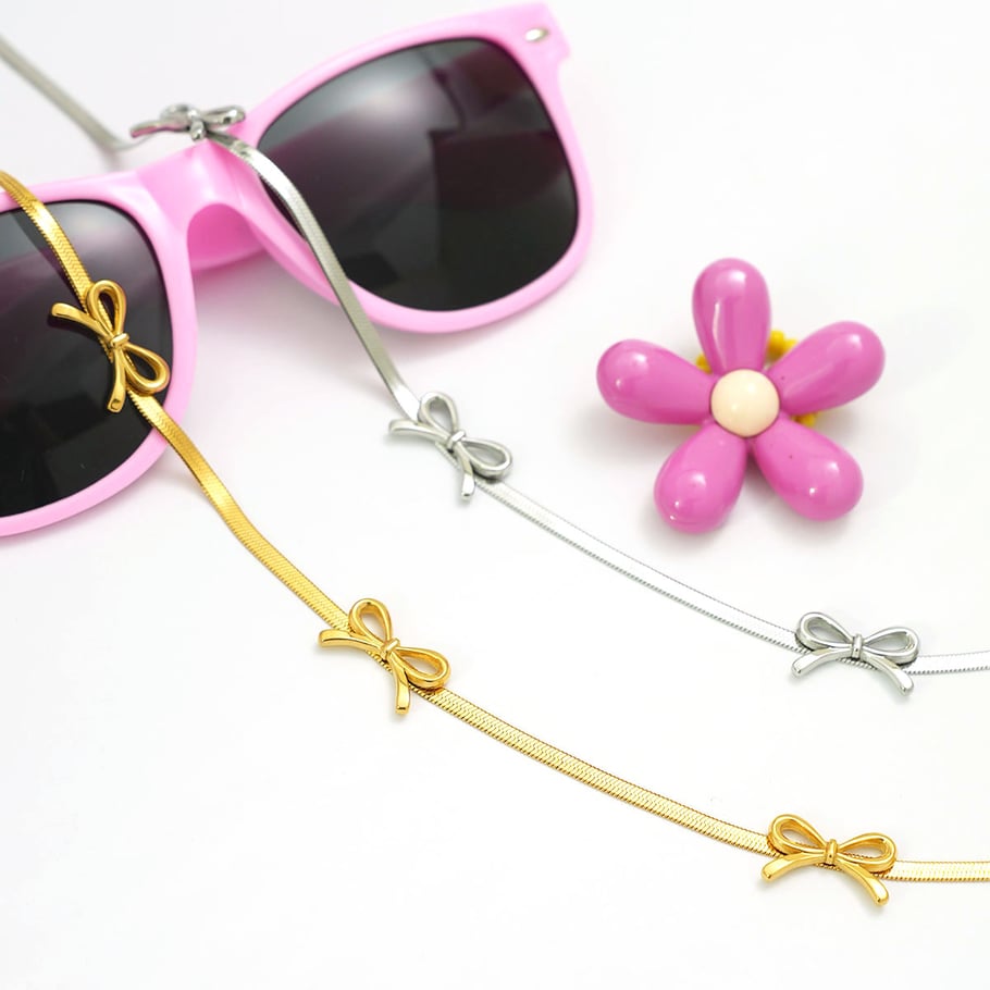 1 Piece Simple  Bow Knot Stainless Steel  Women's Pendant Necklaces Picture4