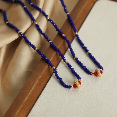 1 pezzo di perline di pietra naturale squisite in acciaio inossidabile color oro, collane di perline da donna h5 Immagine4