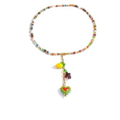 1 Piece Sweet Color Blocking Grape Fruit  Women's Beaded Necklaces h5 Picture6