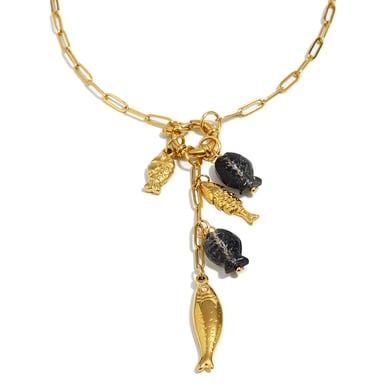 1 Piece Romantic Fish Stainless Steel Gold Color Women's Pendant Necklaces h5 