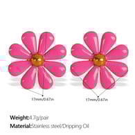 EH760RRG Rose Oil Earrings Picture12