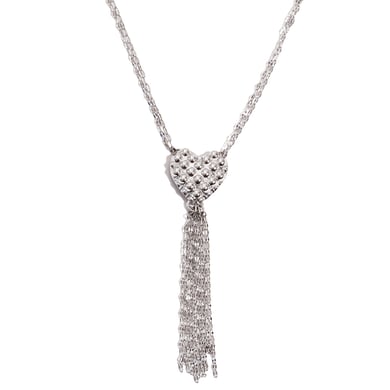 1 Piece Sexy Heart Stainless Steel Silver Color Women's Pendant Necklaces h5 Picture7