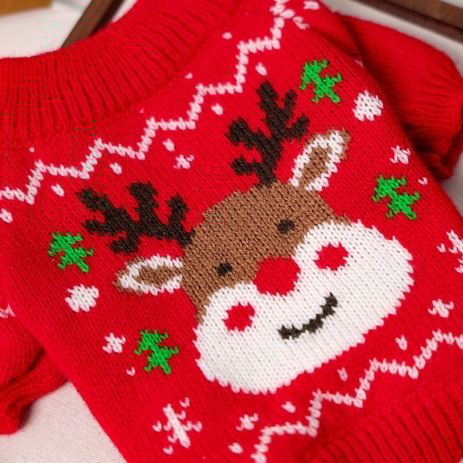 1 Piece Cute Christmas Pet Sweater Picture6