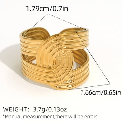 1 pezzo di anelli da donna in acciaio inossidabile con linea minimalista retrò h5 Immagine2