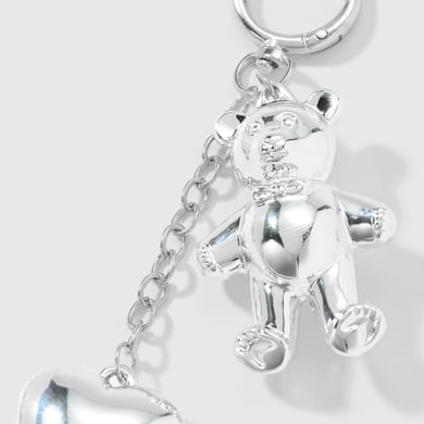 1 Piece Heart Alloy Bag Charm h5 Picture6