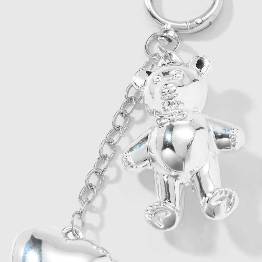 1 Piece Heart Alloy Bag Charm Picture6