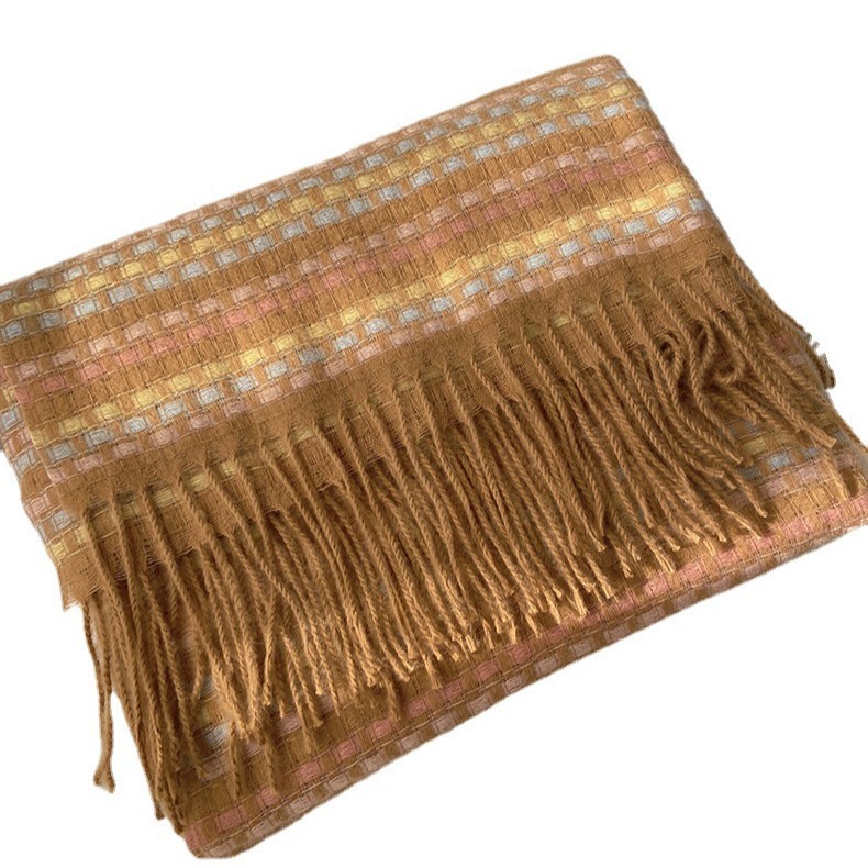 1 Piece Simple Strip Rayon Women's Winter Scarves Picture5