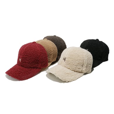 Cappello da donna in peluche con lettera casual, 1 pezzo h5 Immagine3