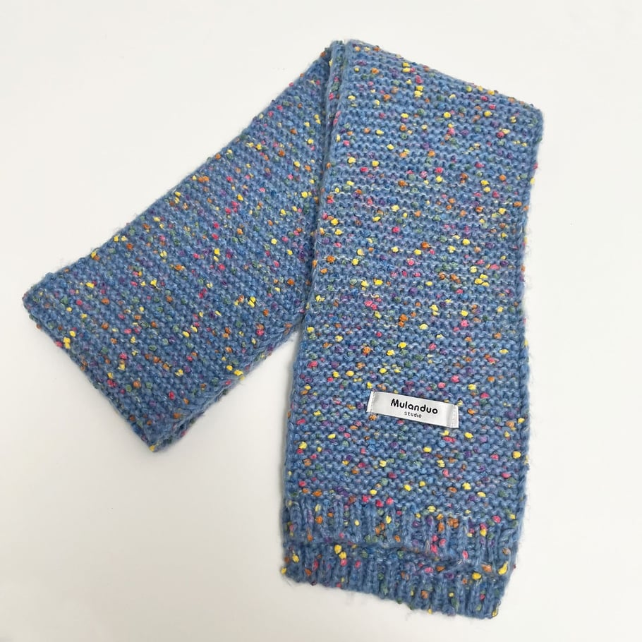 Bufandas de invierno para mujer de fibra sintética con lunares de colores, 1 pieza 