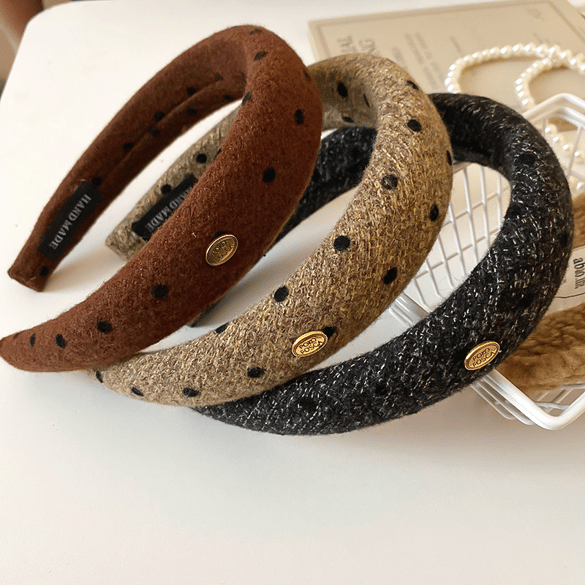 1 Piece Elegant Polka Dots Hair Band 2