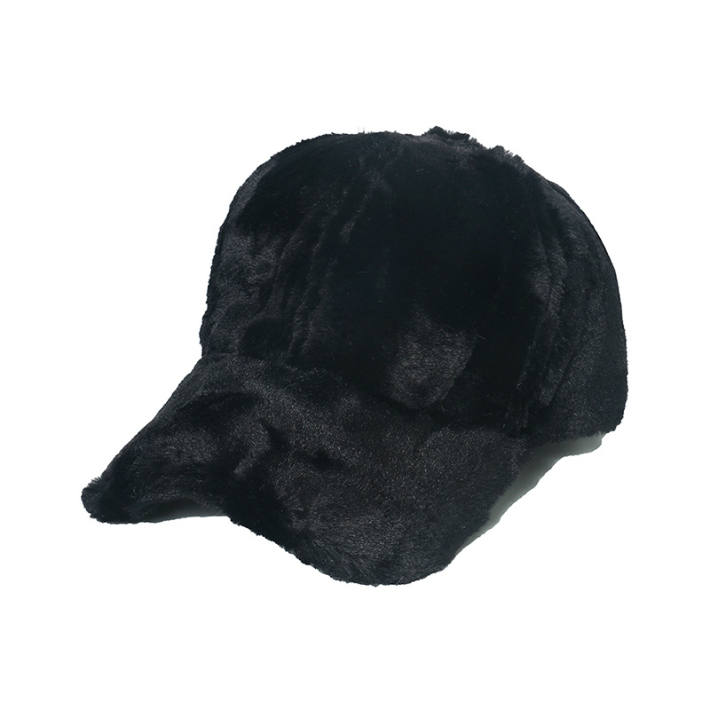 1 Piece Solid Color Plush Women's Hat