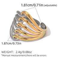 Gold and silver color/One size Immagine2