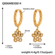 Q006-Golden pattern bear claw earrings Picture6