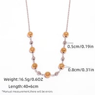 Gold and silver color/One Size/Necklace type 4 Picture4
