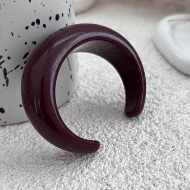 1 brazalete de resina de color sólido h5 