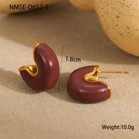 NMSE-D657-1 red earrings 