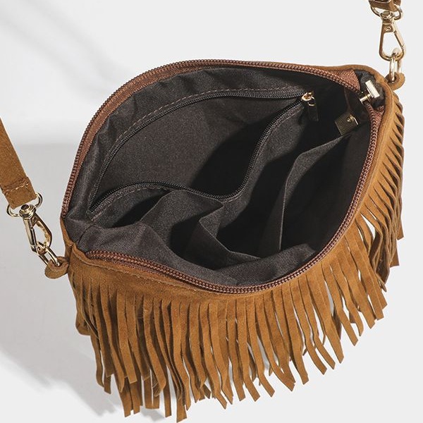 Sac à bandoulière vintage ethnique en polyester pour femme, 1 pièce Image4