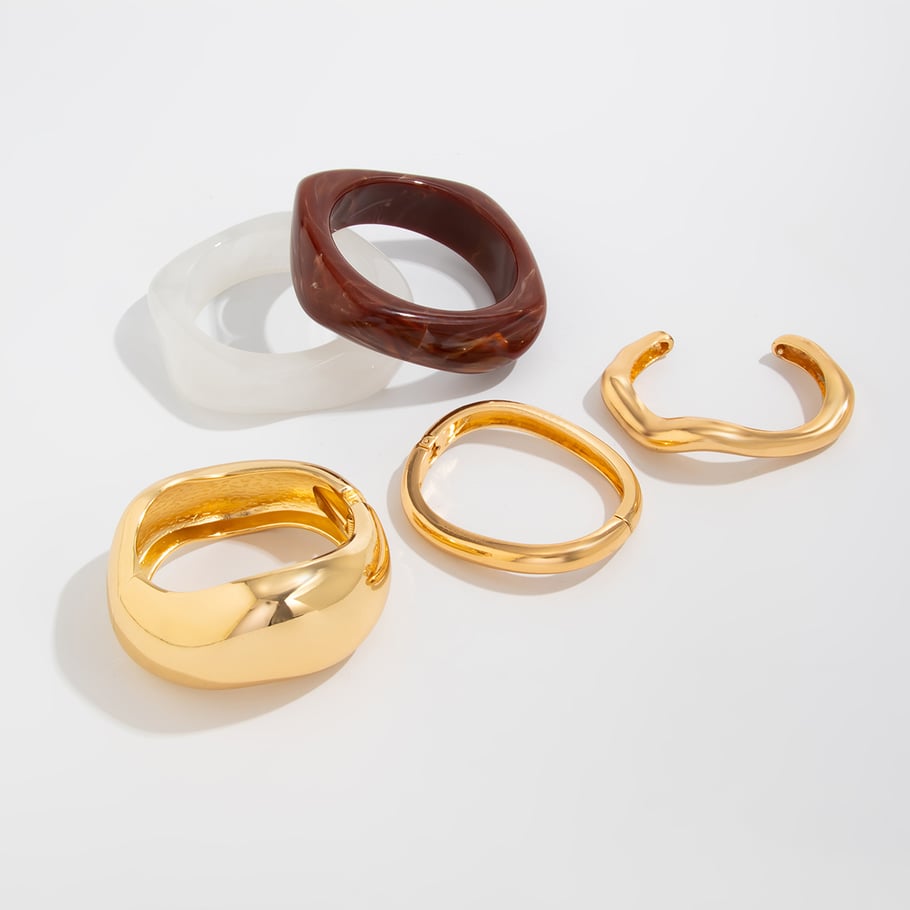 1 brazalete retro de forma irregular Imagen5