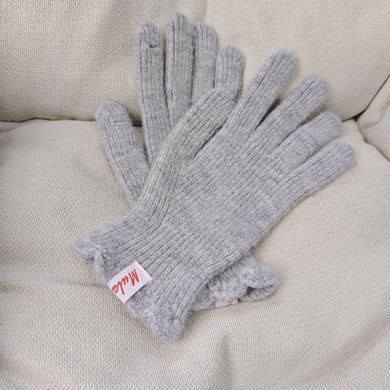 1 Pair Sweet Solid Color Polyester Women's Gloves h5 