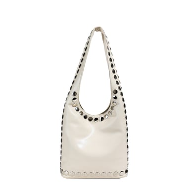 1 bolso de hombro de PU con remaches informales de lujo para mujer h5 Imagen5
