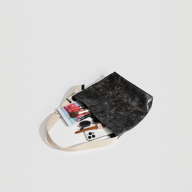 Borsa a tracolla da donna in PU di qualità premium, semplice e casual, in tinta unita, 1 pezzo h5 Immagine3