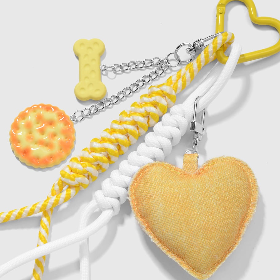 1 breloque de sac à biscuits en forme de cœur mignon Image6