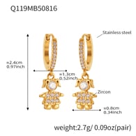 Q119-Gold Earrings Picture6