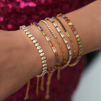1 Piece Simple Patchwork Rectangle Stainless Steel Women's Chain Bracelets h5 Picture3