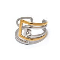 Gold and silver color/One Size/Ring style 1 Picture3