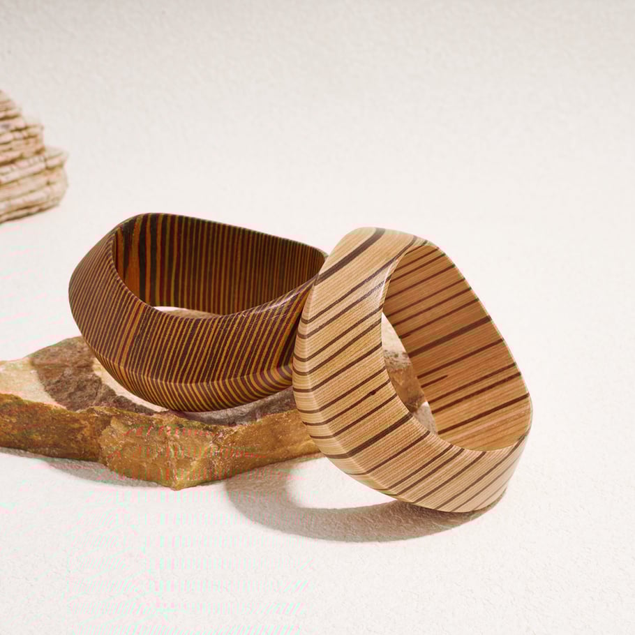 1 Piece Wood Statement Bangle Picture5