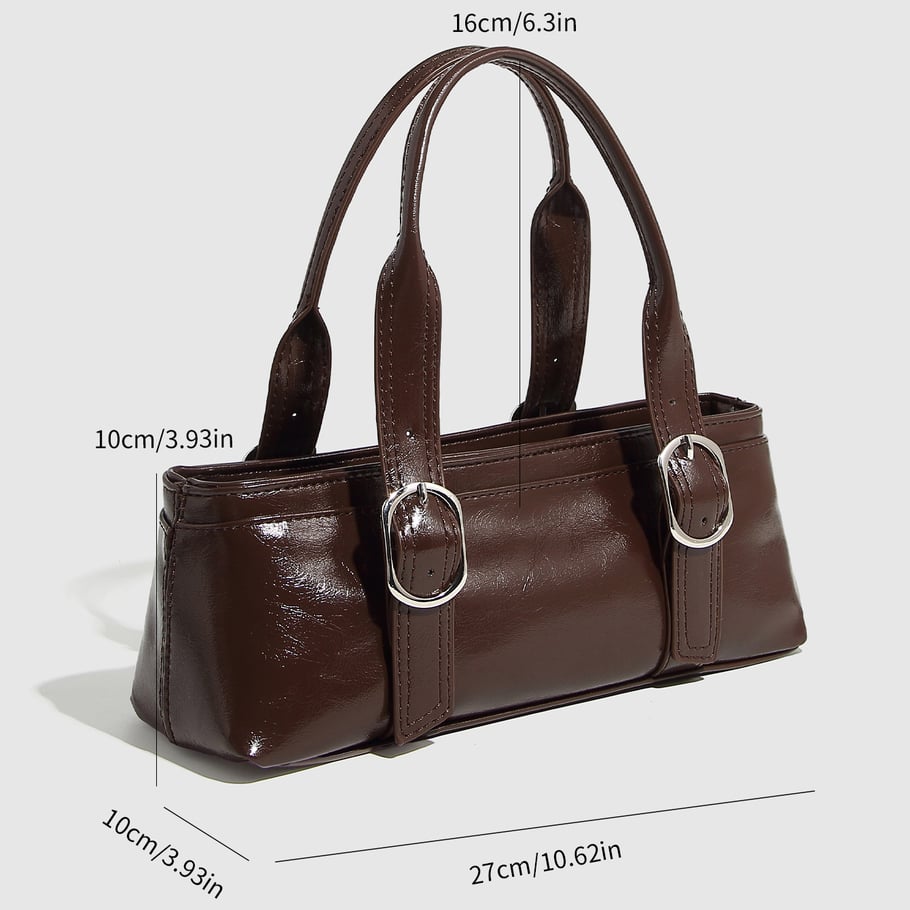 1 Piece Simple Series Casual Solid Color PU Women's Handbags 