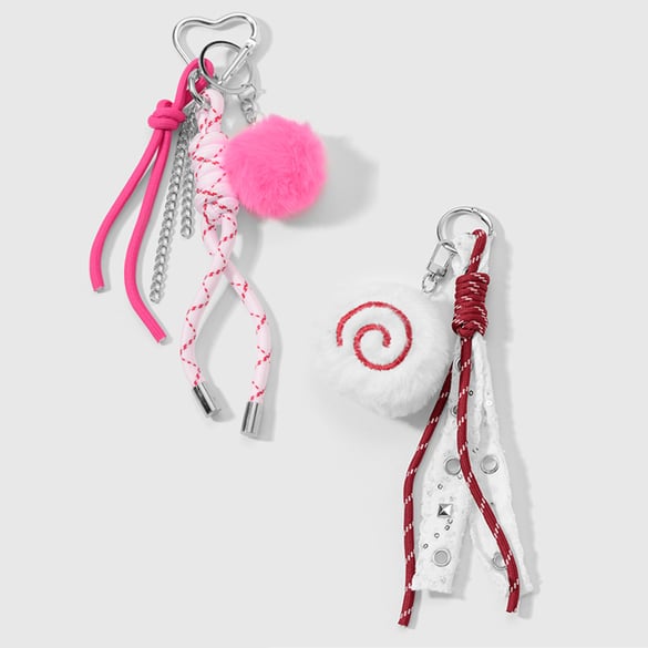 1 Piece Cute Plush Ball Bag Charm