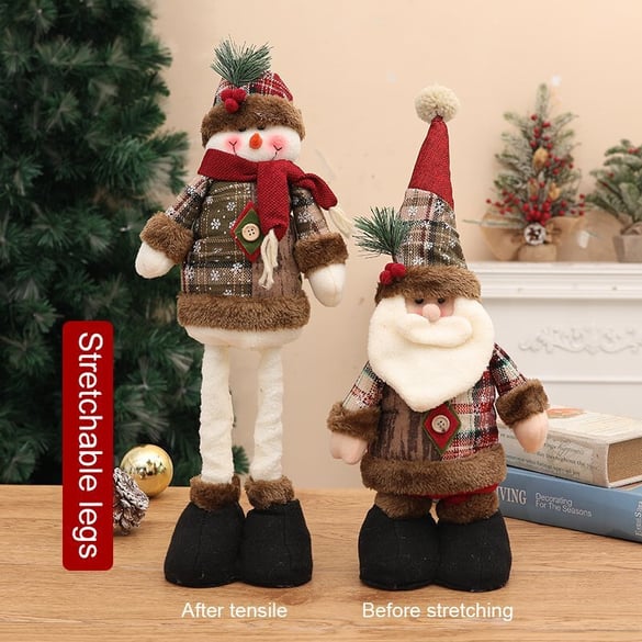1 Piece Christmas Stretchable Plush Toy Decorative Item