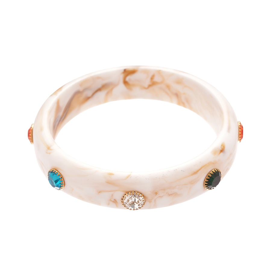 1 brazalete acrílico de color degradado retro 