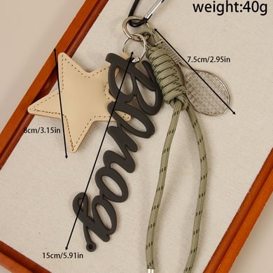 1 Piece Simple Series Casual Star PU Women's Bag Charms h5 Picture2